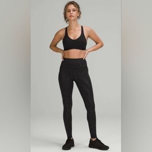 NWT Lululemon Wunder Train High-Rise Tight 28" *Shapeshifter Foil Black*
